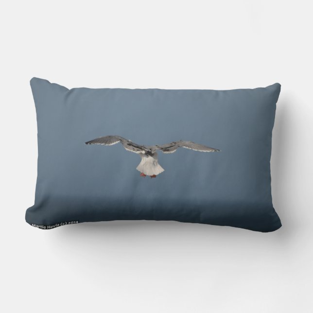 Seagull Leaves Pillow (Front)
