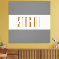 SEAGULL Medium Grey White Wide Summer Stripes