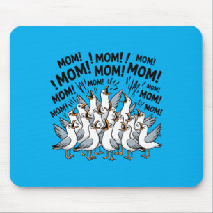 Seagull Mum Funny Mum Humour Ocean Life Mothers Da Mouse Pad