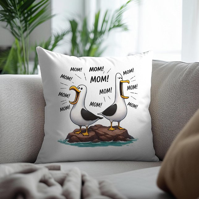 Seagull Mum Funny Personalised Cushion (Creator Uploaded)