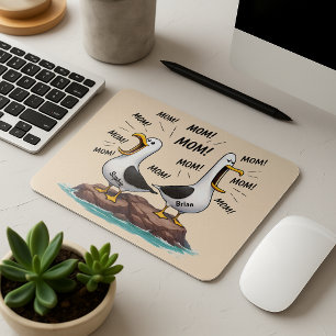 Seagull Mum Funny Personalised Mouse Pad