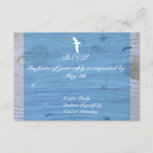 Seagull/Nautical Wedding RSVP Card