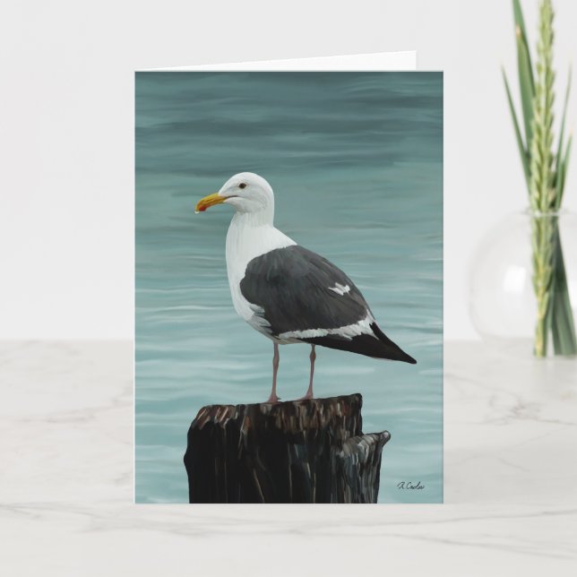 Seagull note card (Front)