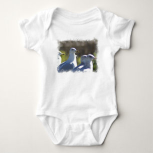 Seagull on a Rail Baby Bodysuit