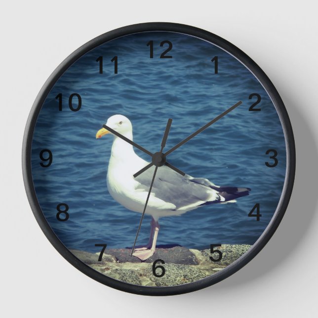 Seagull On The Bay Clock (Front)