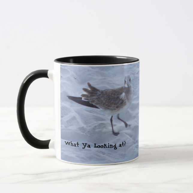 Seagull on the Beach Mug (Left)