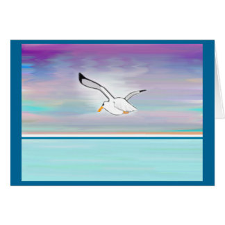 Seagull Over The Sea