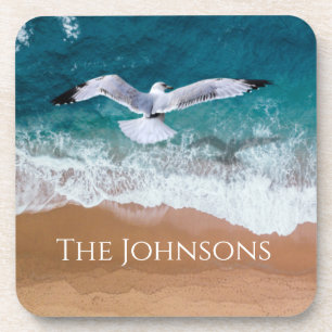 Seagull over the Sea Shore Coaster