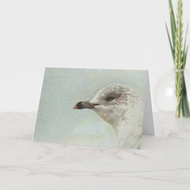 Seagull Painting Greeting Card (Front)