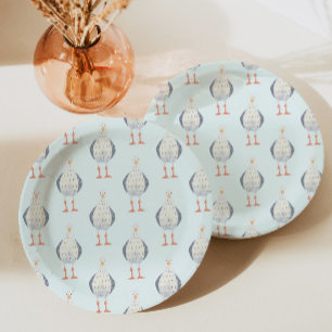 Seagull Pattern  Paper Plate