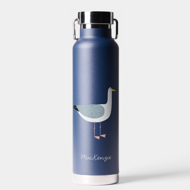Seagull Personalised Water Bottle (Front)