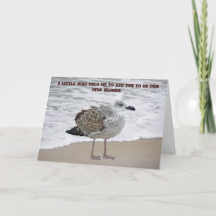 Seagull Ring Bearer Request Card