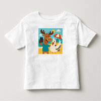 Seagull Selfie – Funny Beach T-Shirt for Kids