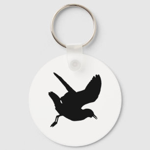 Seagull Silhouette Key Ring