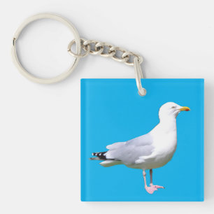 Seagull Standing Key Ring