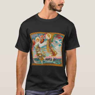 Seagull Wearing Red Crocs Funny Beach Coastal Humo T-Shirt