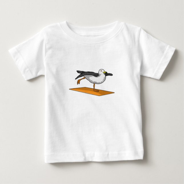 Seagull Yoga Meditation Fitness Baby T-Shirt (Front)