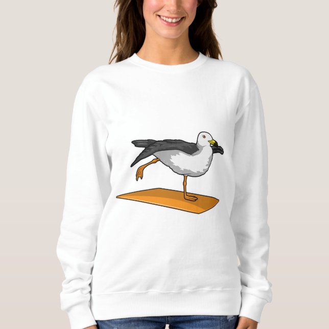 Seagull Yoga Meditation Fitness Sweatshirt (Front)