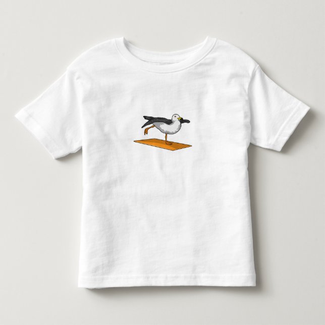 Seagull Yoga Meditation Fitness Toddler T-Shirt (Front)