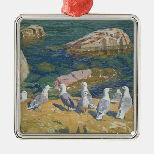 Seagulls, 1910 metal tree decoration (Front)