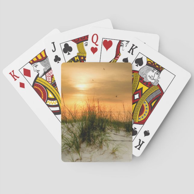 Seagulls at Sunrise Playing Cards (Back)