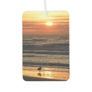 Seagulls by the Sea at Sunset Car Air Freshener