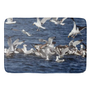 Seagulls Feasting Bath Mat