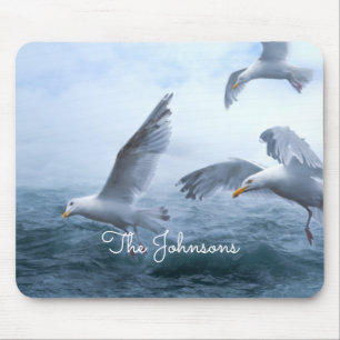 Seagulls Flight over the Sea Mouse Pad