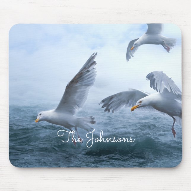 Seagulls Flight over the Sea Mouse Pad (Front)