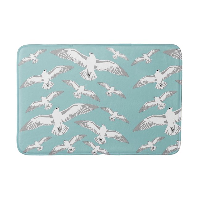 Seagulls Galore Bath Mat (Front)