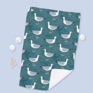 Seagulls Nautical Golf Towel