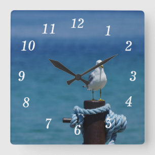 Seagulls Paradise At Mackinac Wall Clock