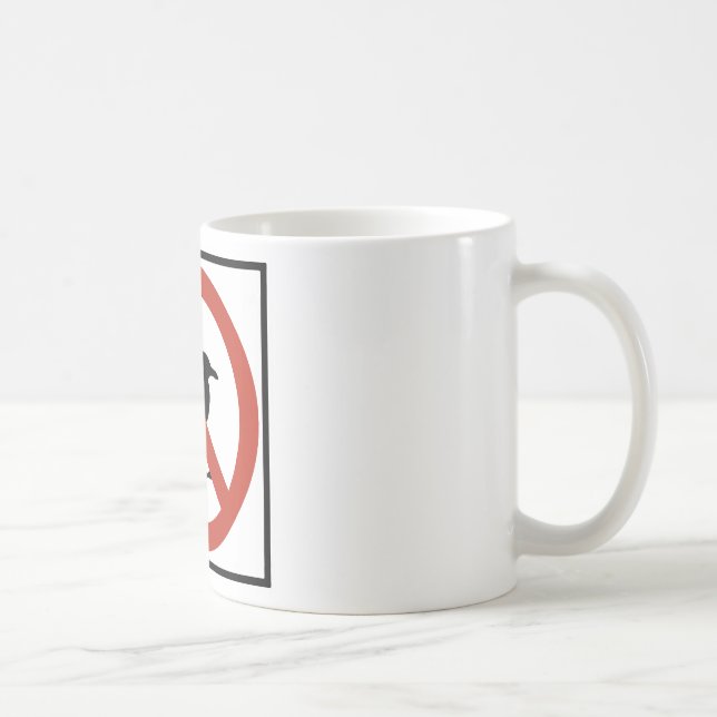 Seagulls Prohibited Coffee Mug (Right)