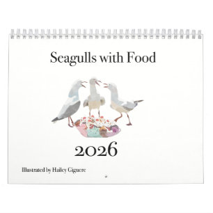 Seagulls with Food 2026 calendar 