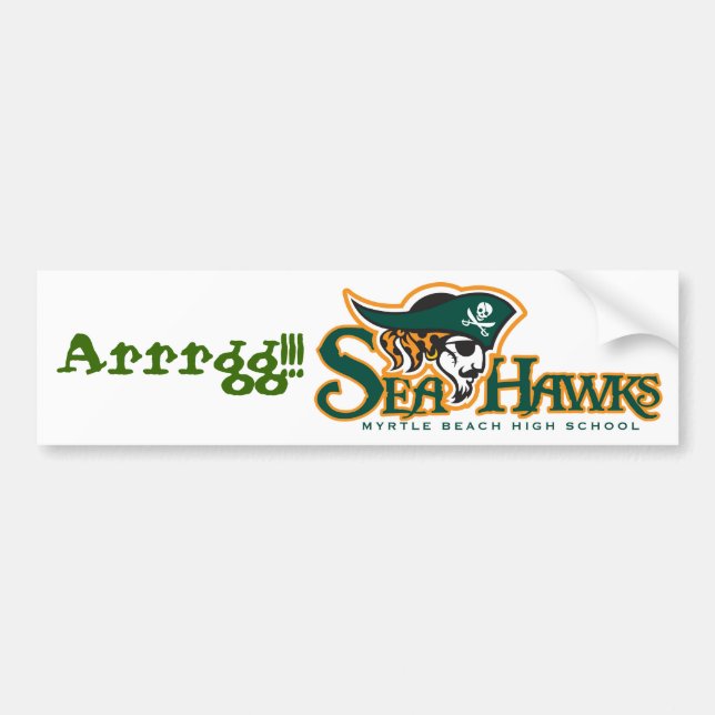Seahawk "Arrgg!!!" Bumper Sticker (Front)