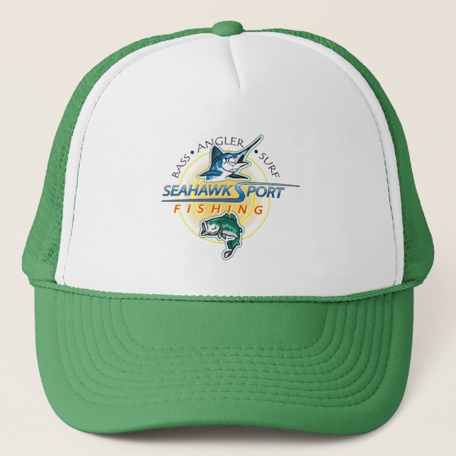SeaHawk Fishing Hat with Logo (Front)