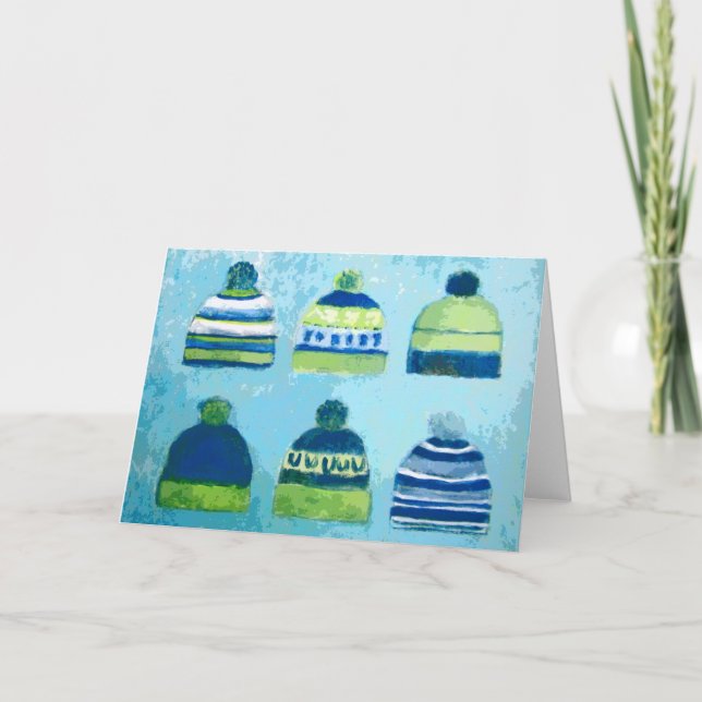 Seahawks Cap Greeting Card (Front)