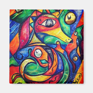 Seahorse Abstraction Magnet