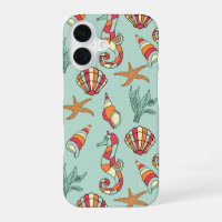 Seahorse and Seashell Pattern