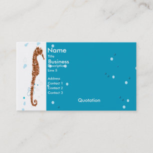 Seahorse Aquatic Business Card
