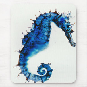 Seahorse art design Mousepad
