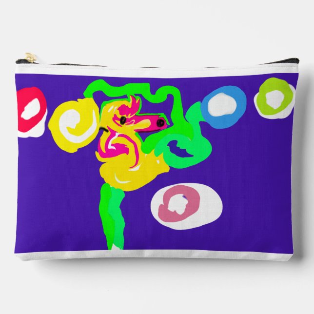 Seahorse art king  accessory pouch (Front)