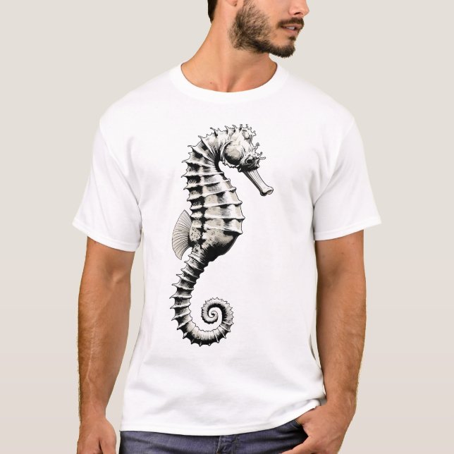 Seahorse art T-Shirt (Front)