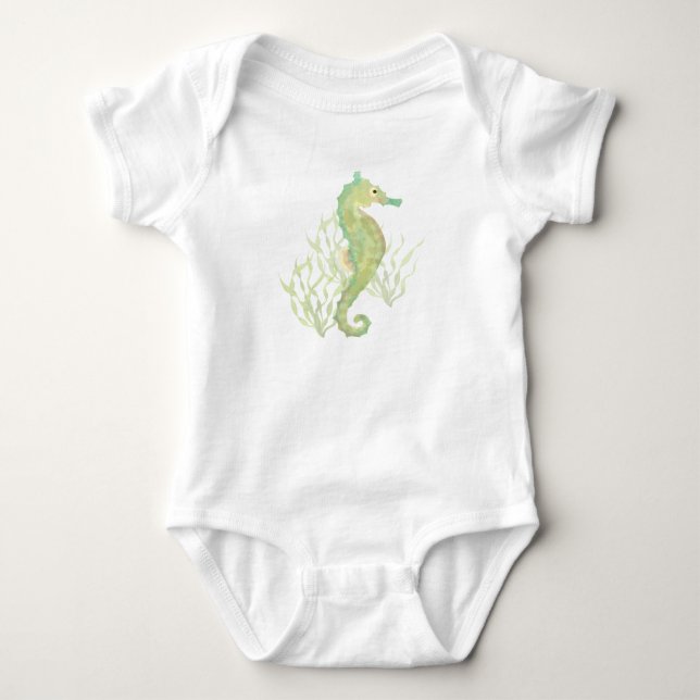 Seahorse Baby Bodysuit (Front)
