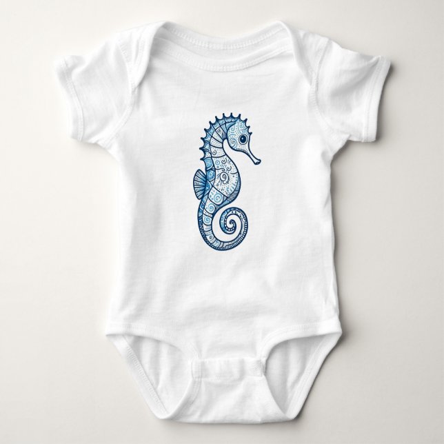 Seahorse Baby Bodysuit (Front)