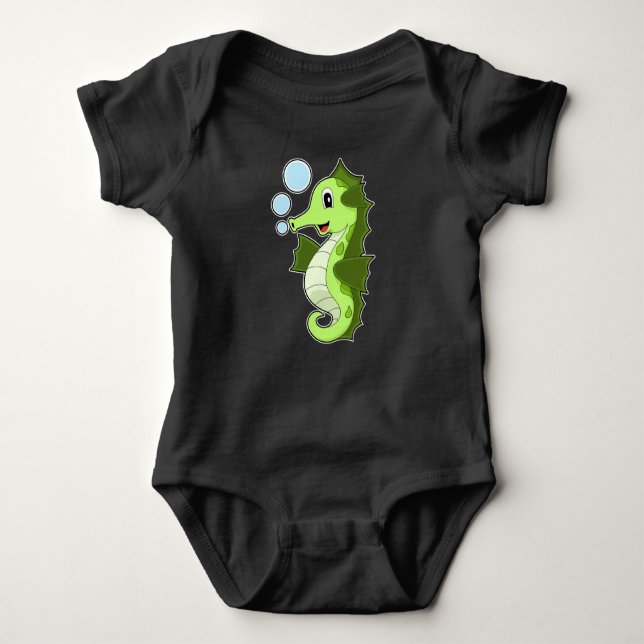 Seahorse Baby Bodysuit (Front)