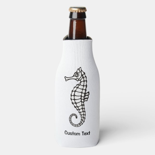 Seahorse Black Bottle Cooler (Bottle Front)
