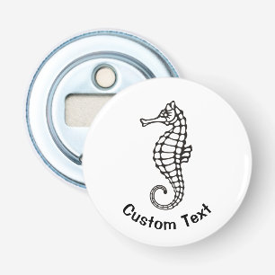 Seahorse Black Bottle Opener