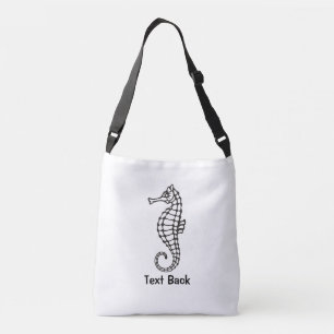 Seahorse Black Crossbody Bag