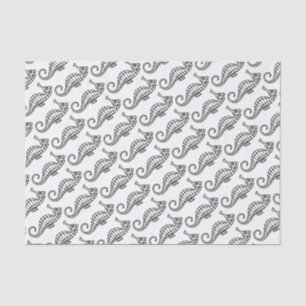 Seahorse Black Tissue Paper